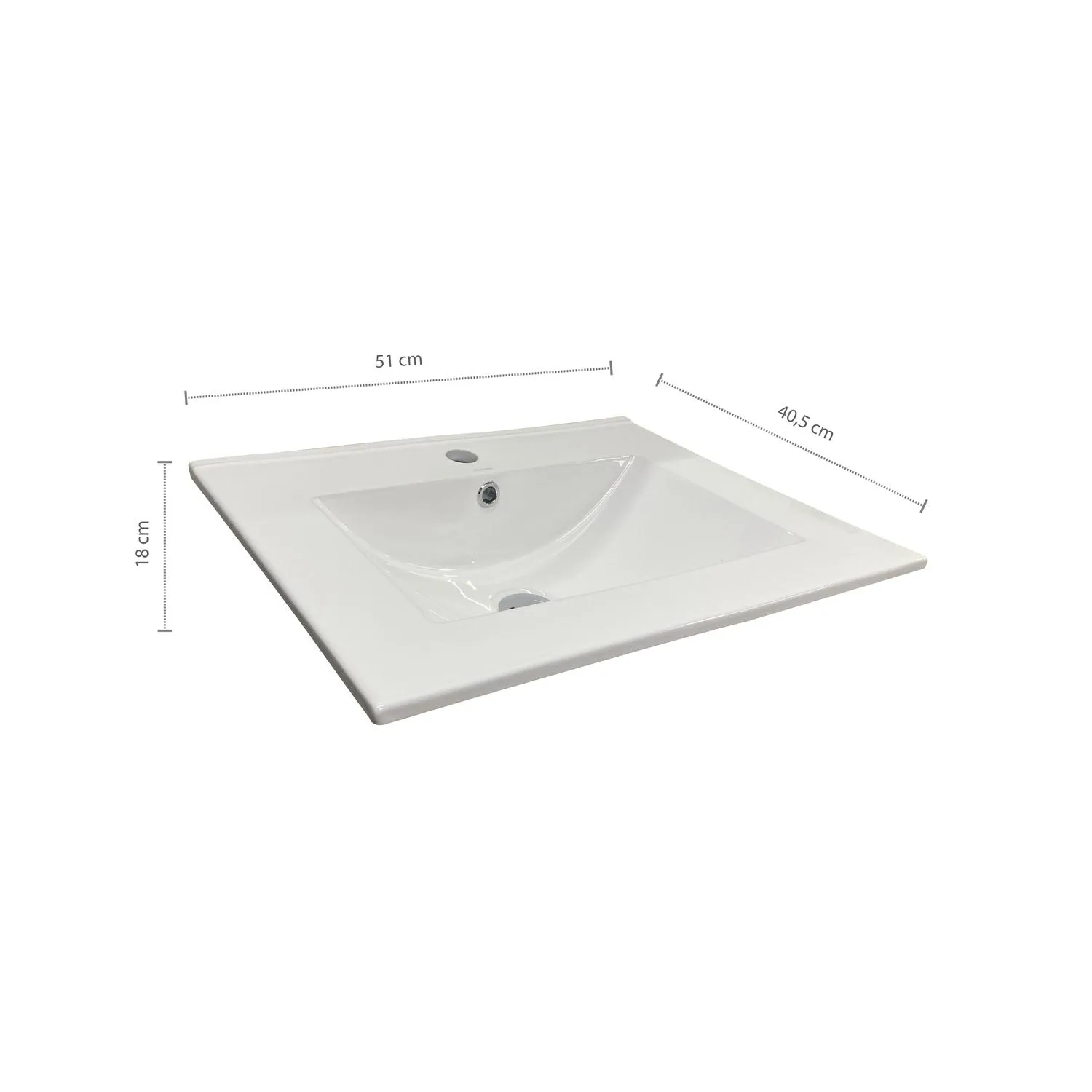 Kit Lavamanos Incrustar Farzi 50X46+Desague Plastico Cromo - Homecenter ...