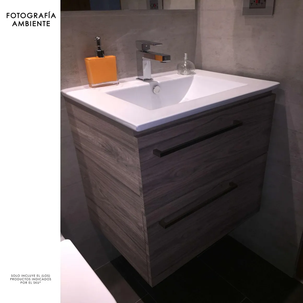 Kit Lavamanos Incrustar Farzi Petit 50X40+Grifería Mezclador Colomb ...