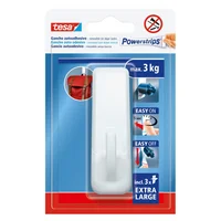 Gancho Adhesivo Ps XL Rectangular Blanco