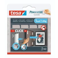 Tesa Tiras Adhesivas Cuadros Pequeñas 4 Pares Tesa