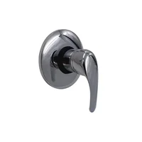 Grifería De Ducha Colom Monocontrol Cromado Placa Acero Inox 11,8 Cms Consumo 7.3 l/ciclo