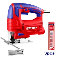 Sierra Caladora Eléctrica Emtop 570W 3000 RPM + 3 Seguetas