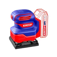 Lijadora Orbital Inalámbrica 20v sin Batería y Cargador Emtop