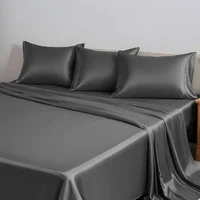 Sábana Bamboo 230 Hilos - T Gris Oscuro Doble