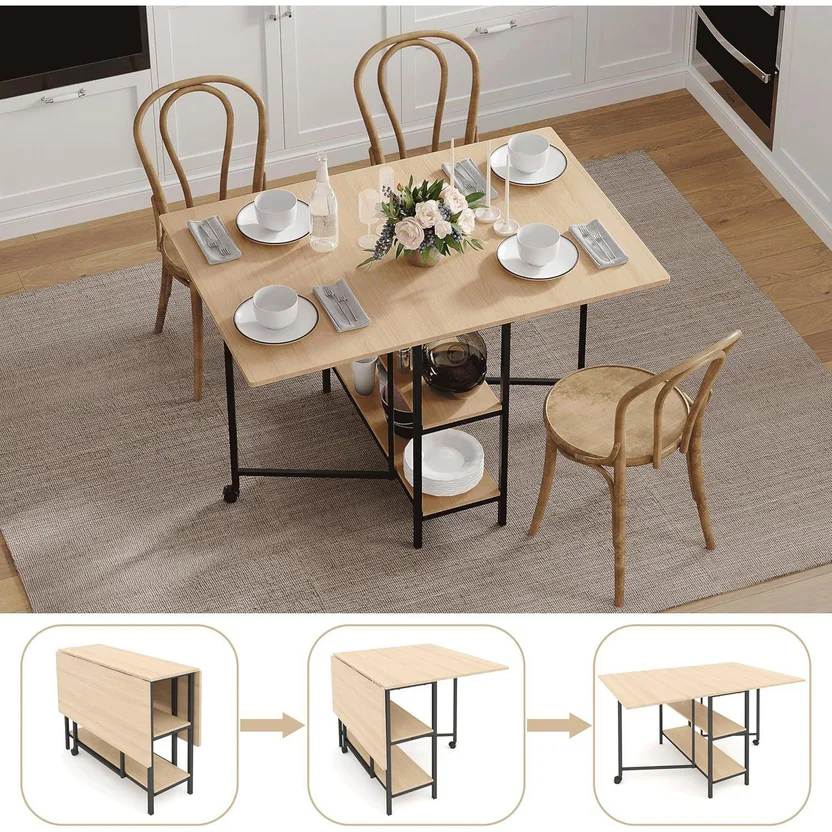 Mesa Plegable Multifuncional de Madera para Comedor - Homecenter.com.co