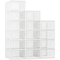 Organizador de Zapatos Apilable Set de 15 Piezas para Mantener tu Espacio Ordenado