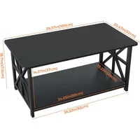 Mesa de Café Estilo Campestre con Esquinas Redondeadas para un Toque Acogedor