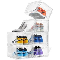 Set de 6 Cajas de Zapatos Plásticas Apilables Attelite