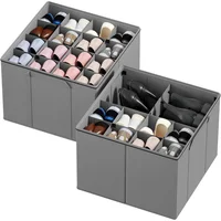 Organizador de Zapatos SpaceAid 2 Packs Plegables y Ajustables para Ahorro de Espacio