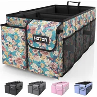 Organizador Baúl HOTOR Plegable Resistente para SUV y Sedán Color Azul