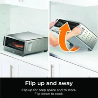 Horno Abatible con Freidora de Aire Ninja Acero Inoxidable 8 Funciones