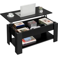 Mesa de Centro Elevable con Almacenamiento Oculto