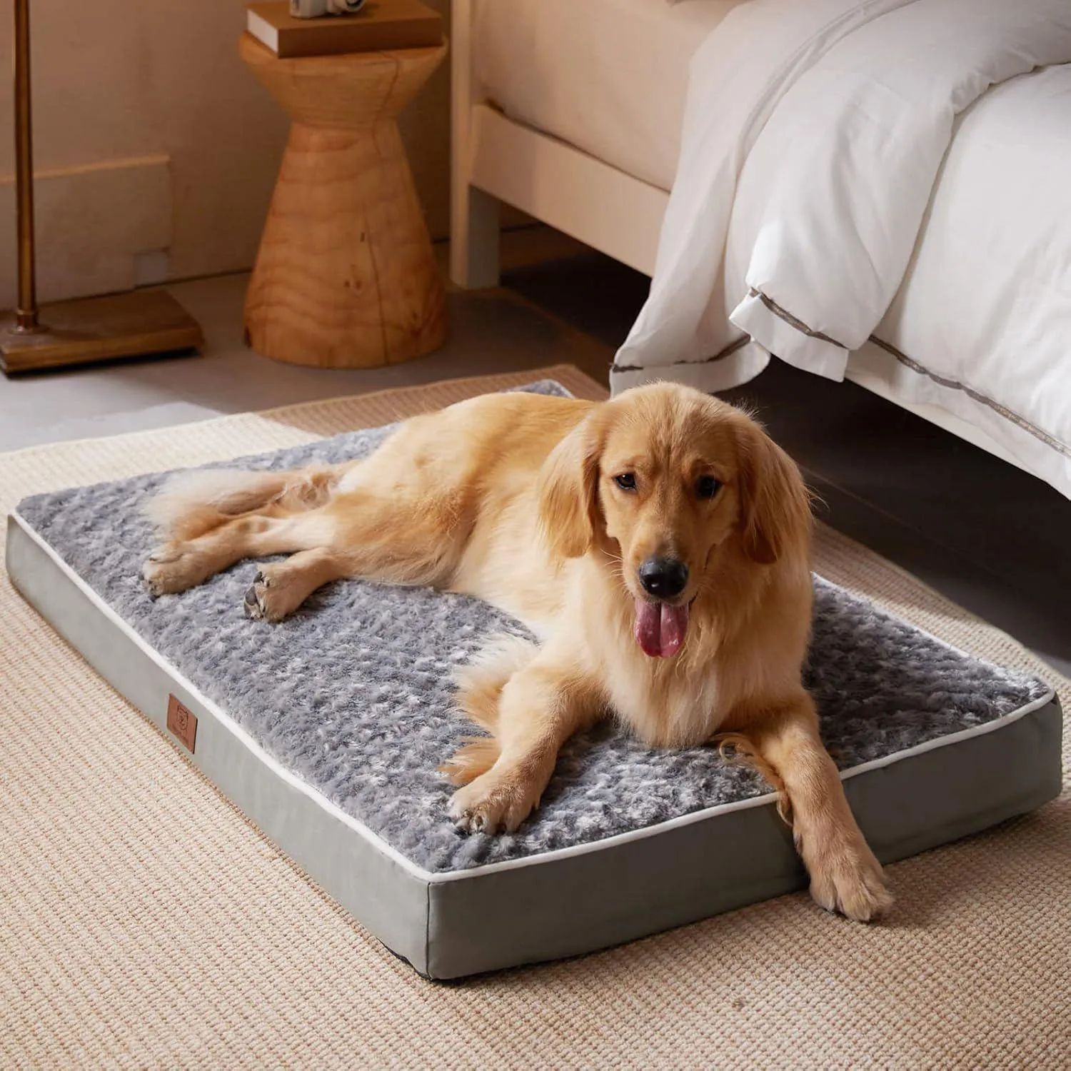 Cama Ortopédica Grande para Perro Impermeable con Funda Removible