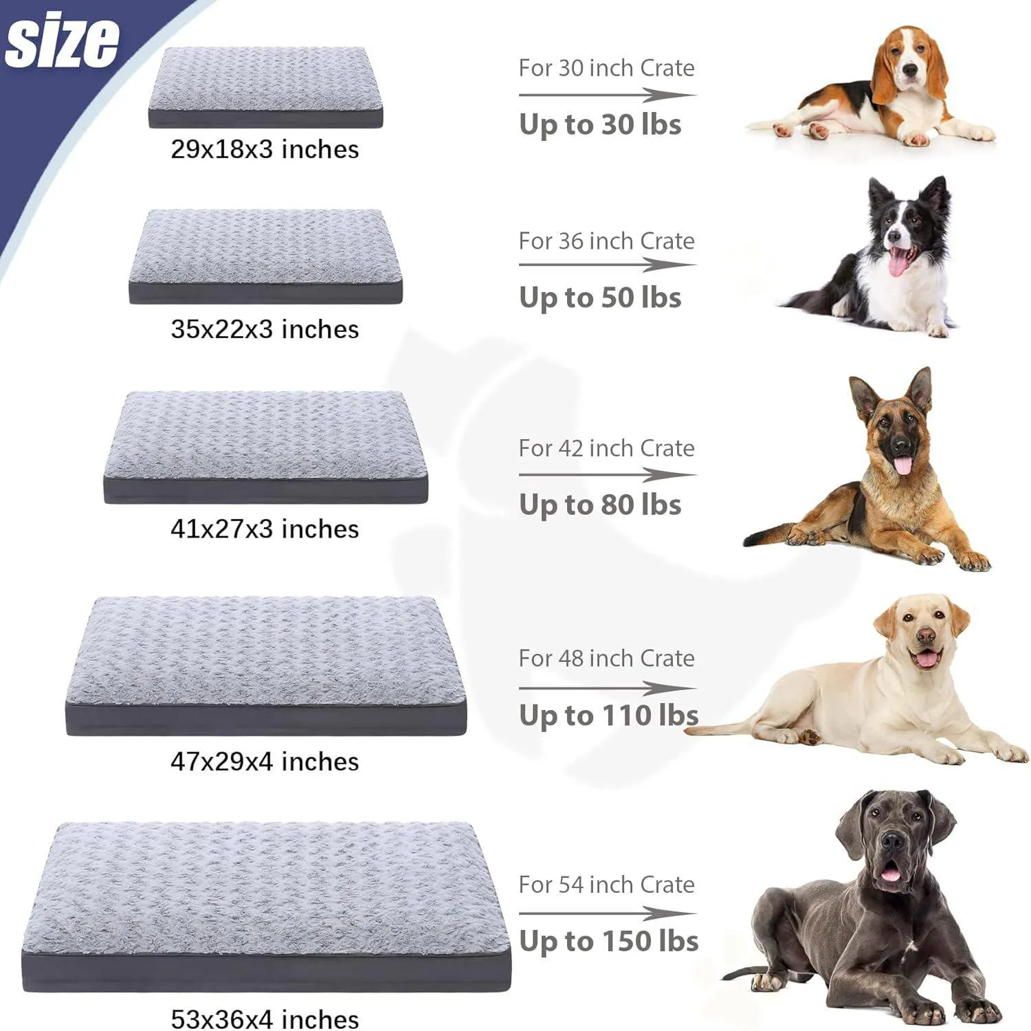 Cama Impermeable para Perros Grandes con Soporte Ortopédico Rosa 6