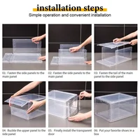 Set de 6 Cajas Apilables para Zapatos de Fácil Montaje