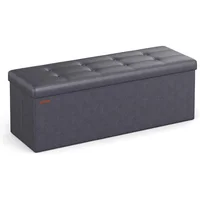 Taburete Plegable Almacenamiento y Asiento Acolchado