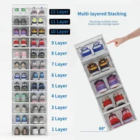 Set de 12 Organizadores de Zapatos Plegables y Apilables