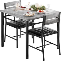 Juego de Comedor Compacto y Elegante con Mesa y Sillas