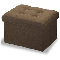 Taburete Plegable de Almacenamiento Corto Estilo Funcional