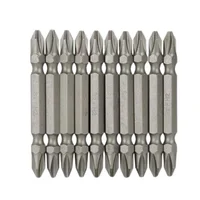 Juego de Puntas Dobles Magneticas 10 Piezas S2 Ph2 Estrella para Taladro Uyus