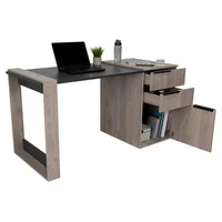 Escritorio Office 75.7x142x64.5cm Bardolino-Plomo Set X 8 Unidades