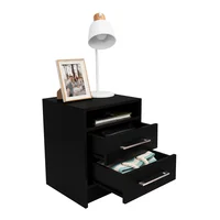 Mesa de Noche Eter 50.7x40x37.6cm Wengue Set X 4 Unidades