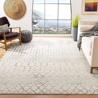 Alfombra Safavieh Antideslizante Safavieh 243x305 cm Marfil y Gris Bohemia Tribal