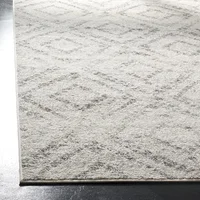 Alfombra Lavable Antideslizante Adiva Rugs 76 cm x 122 cm Gris Claro Estilo Moderno