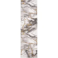 Alfombra Lavable Antideslizante Safavieh Craft 671 x 70 cm Gris Dorado Abstracto Moderno