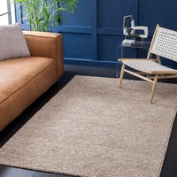 Alfombra Lavable Antideslizante Safavieh 122 x 183 cm Marrón Hecha a Mano en Lana
