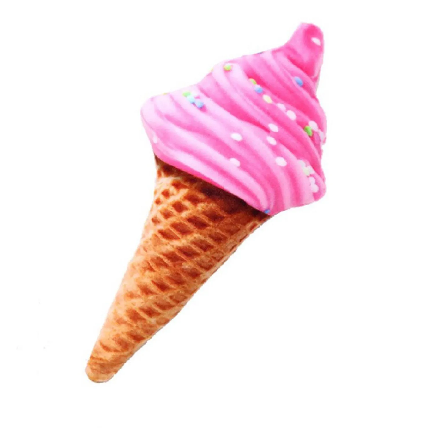 Peluche Para Perro Con Sonido Helado Rosado