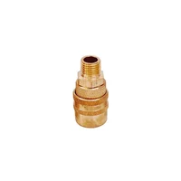 Acople De Bronce Conexión Rápida Macho 1/4'' Npt Surtek