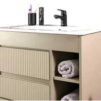 Mueble de Baño Con Lavamanos Paris Greige 80x46cm Stretto