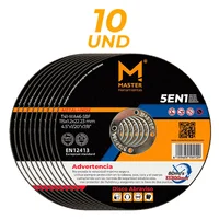 Disco Abrasivo 4.5 Pulgadas x 10 Unidades Certificado Master Herramientas