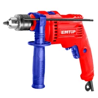 Taladro Percutor Eléctrico Emtop de 1/2 Pulgada Profesional 680 W 3000 RPM