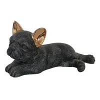 Escultura Perro/Acosta Cerámica 20x10 Cm Gris Seul Marres