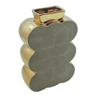 Jarrón 6 Círculos Cerámica 16.5x25 Cm Gris Tikal Marres