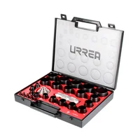 Juego de Sacabocados Mango Adaptador Industrial Urrea 27 Piezas