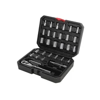 Juego de Copas y Accesorios 30 Piezas Cuadro 1/4 Pulgada Combinado Urrea