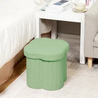 Taburete Cubo Floral con Almacenamiento.