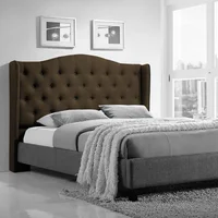 Cabecero de Lujo Sencillo 100X150 Bolonia Microfibra Café
