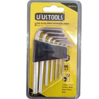Set X 2 Juegos de Llaves Allen Corto 7 Piezas C/U Uyustools