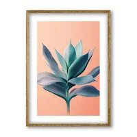 Cuadro Decorativo Artesanal Alma Verde 30x40cm Marco Madera