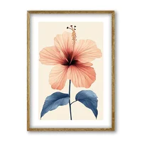 Cuadro Decorativo Artesanal Caricia Coral 50x70cm Marco Madera