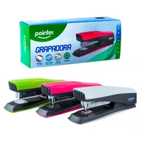 Grapadora 20 Hojas Cols Neon 57 mm Pza Pointer