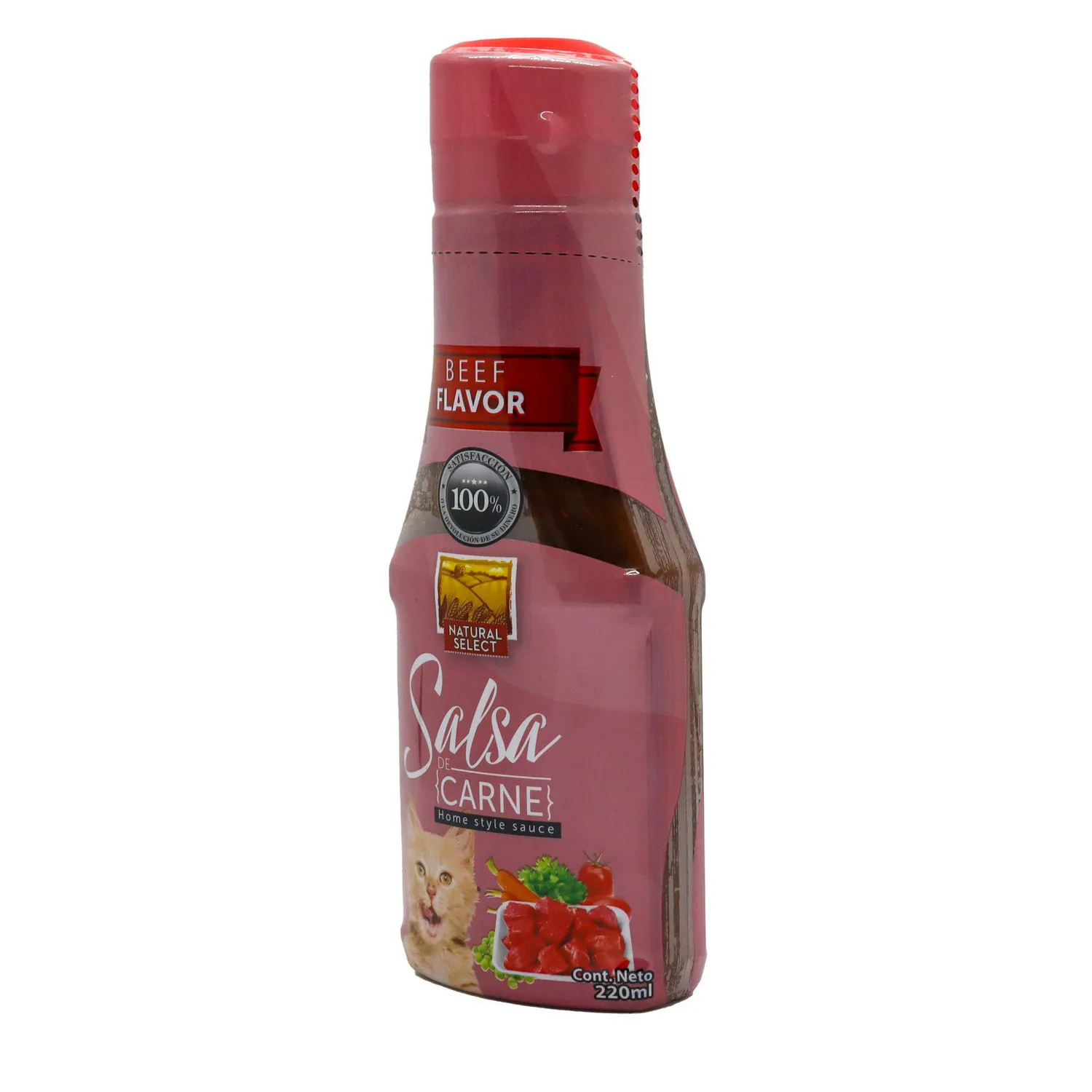 Salsa Casera Gatos con Sabor a Carne 220 ml