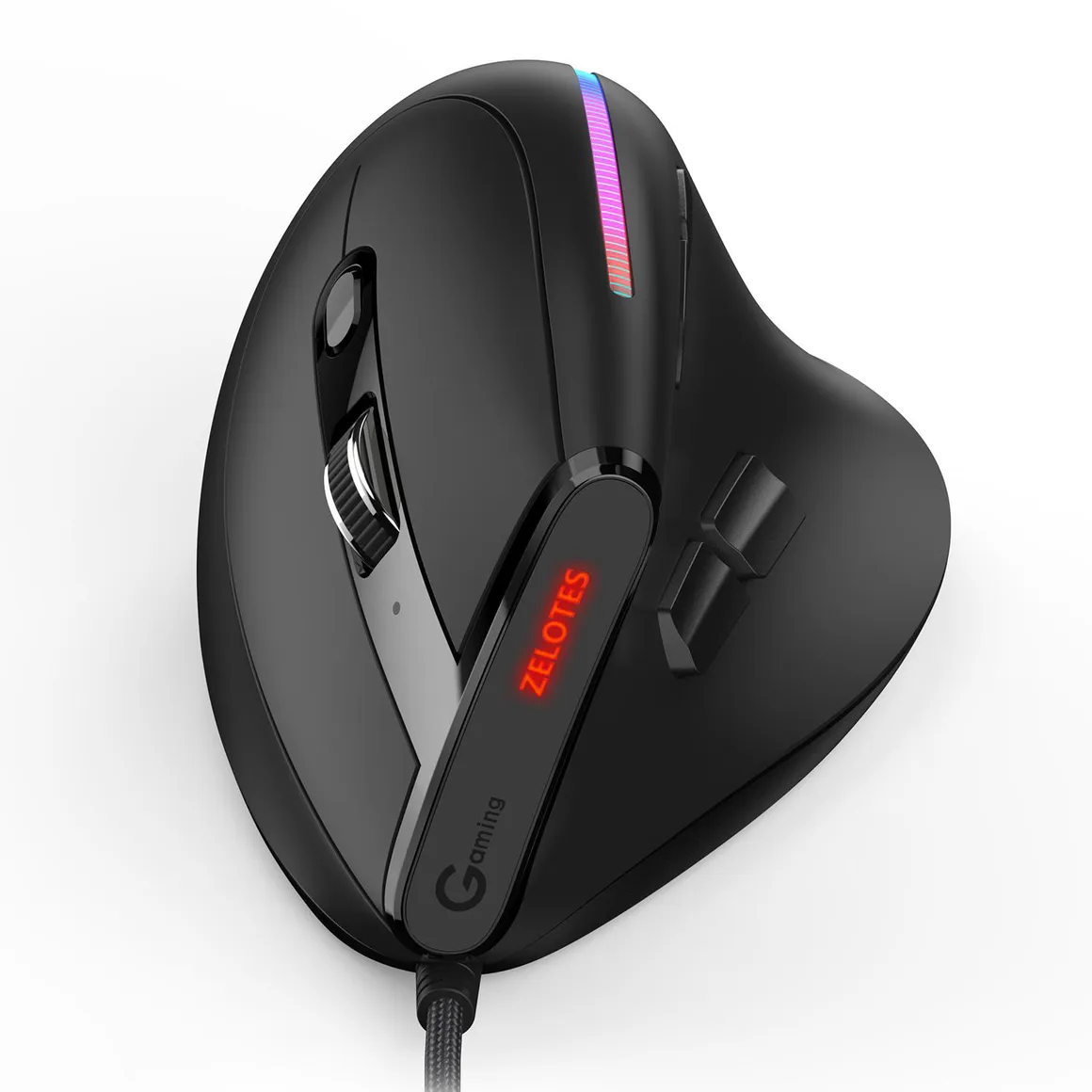 Mouse Gamer Programable Vertical Ergonómico 9 Botones T50 Zelotes ...