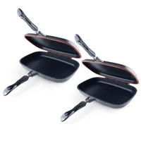 Set X2 Sartén Doble 36 cm Antiadherente Granito Saludable