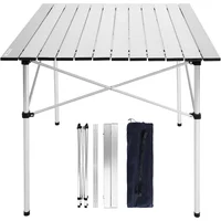Mesa Camping Plegable y Ligera YSSOA con Bolsa de Transporte