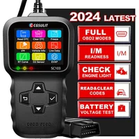 Escáner OBD2 CGSULIT SC103 Diagnóstico Vehículo Lectura DTC Voltaje y Luz Motor